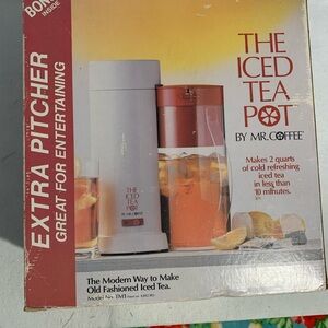 Mr. Coffee The Iced Tea Pot - White and Orange